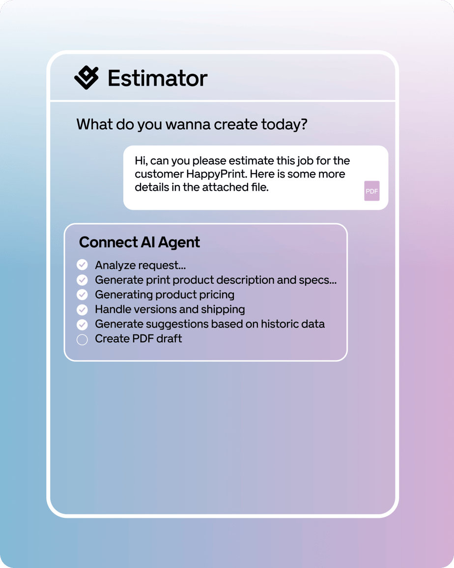 GelatoConnect Estimator: AI-powered quoting architecture for print