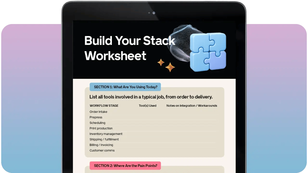 Stack worksheet