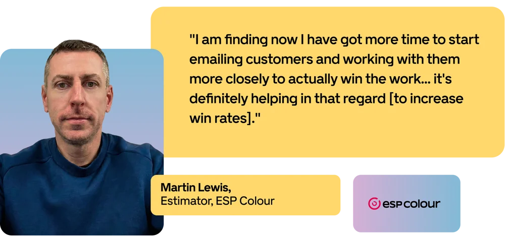 Martin Lewis, Senior Estimator at ESP Colour