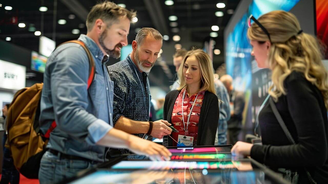 Interactive booth engagement