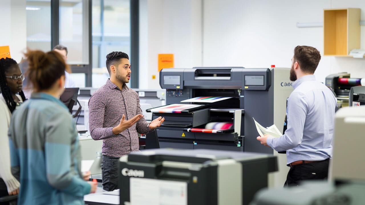 Training print shop staff